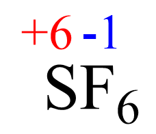 SF6 oxidation numbers